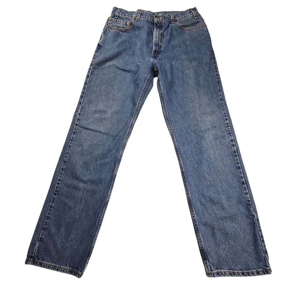 Vintage Levi's 505 Men's Sz 36x34 Actual (33x33.5) Regular Fit Straight Leg Jean